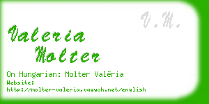 valeria molter business card